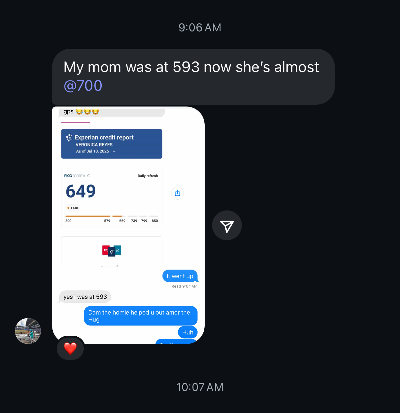 Client result